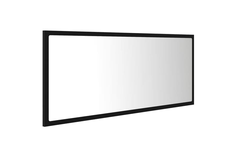 Baderomsspeil LED 100x8,5x37 cm sponplate svart - Svart - Hus & oppussing - Kjøkken & bad - Baderom - Baderomsmøbler & baderomsinnredning - Baderomsspeil