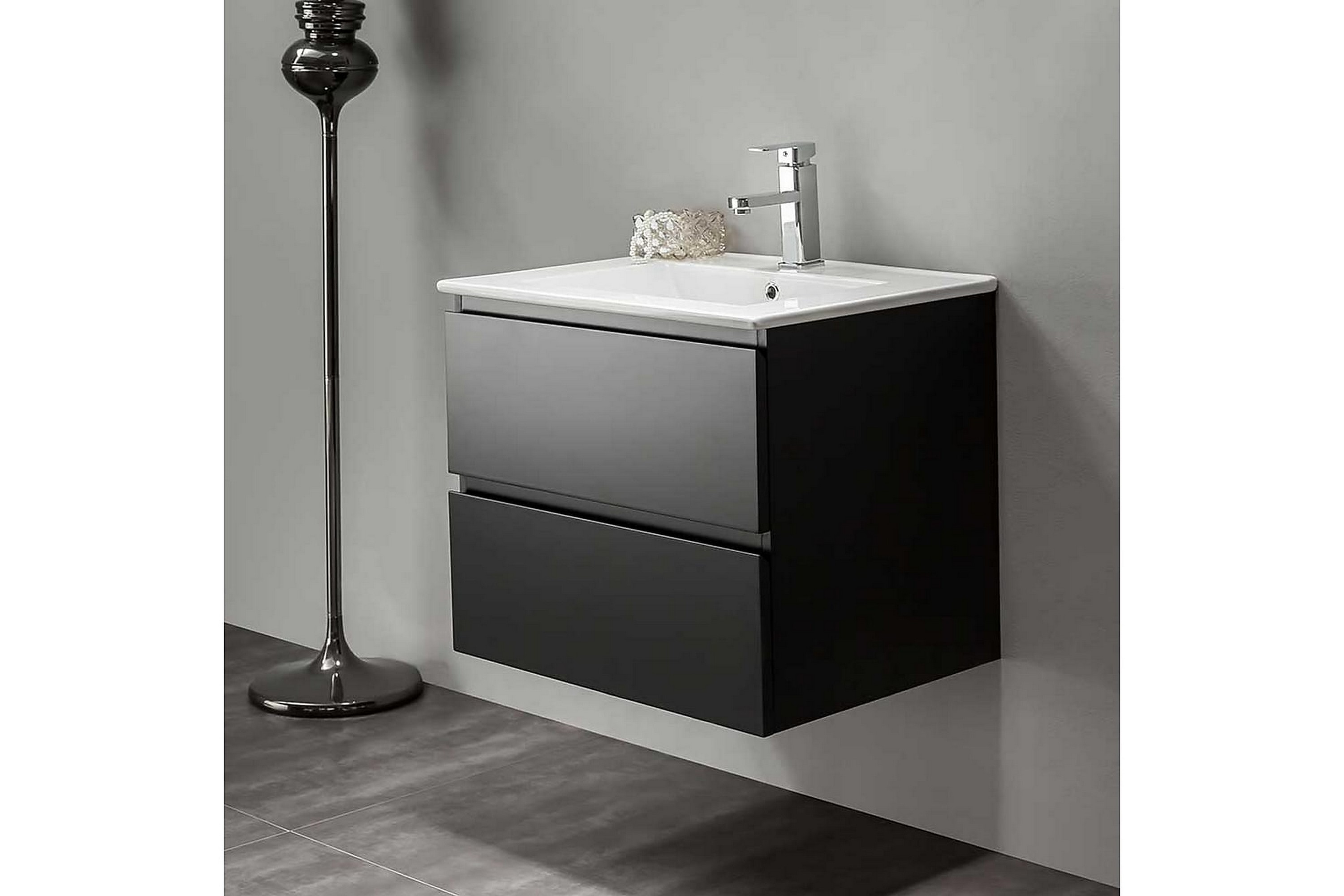 Bathlife Eufori Servantskap 600 - Svart & kommode