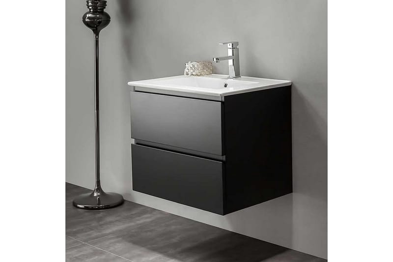 Bathlife Eufori Servantskap 600 - Svart - Servantskap & kommode