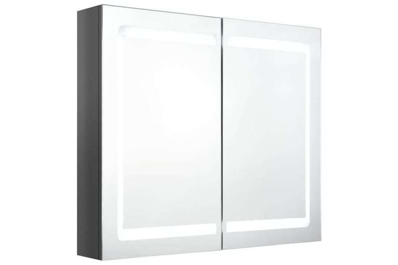 LED-speilskap til bad blank grå 80x12x68 cm - Grå - Hus & oppussing - Kjøkken & bad - Baderom - Baderomsmøbler & baderomsinnredning - Speilskap