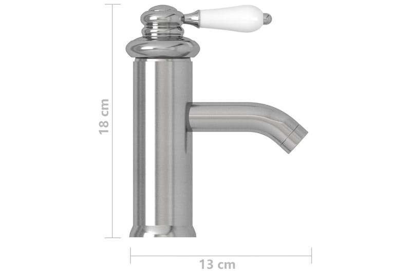 Badekran nikkel 130x180 mm - Hus & oppussing - Kjøkken & bad - Baderom - Blandebatteri & kran - Servant blandebatteri