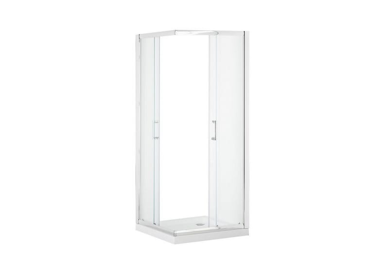 Itelan Dusjkabinett 80x80x185 cm - Herdet Glass - Dusjvegger