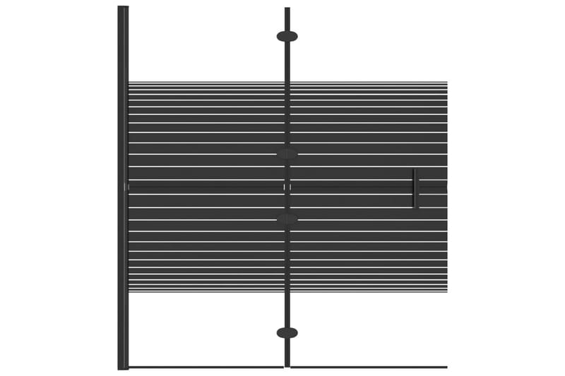 Leddet dusjdør ESG 120x140 cm svart - Hus & oppussing - Kjøkken & bad - Baderom - Dusjer - Dusjvegger