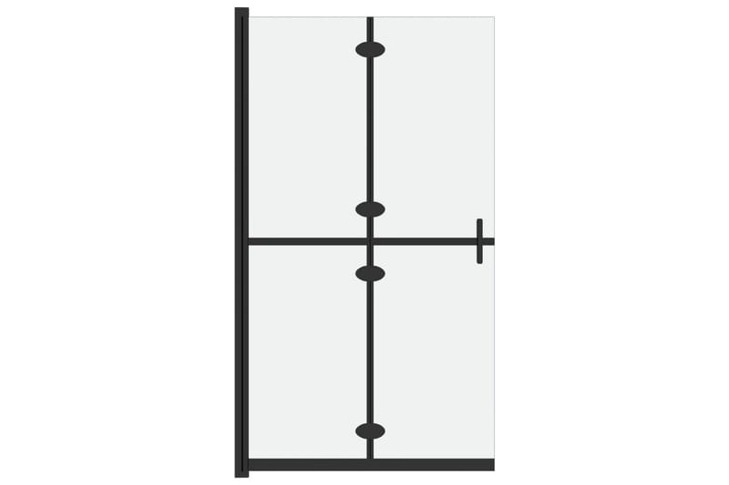 Sammenleggbar dusjvegg med frostet ESG-glass 70x190 cm - Gjennomsiktig - Hus & oppussing - Kjøkken & bad - Baderom - Dusjer - Dusjvegger