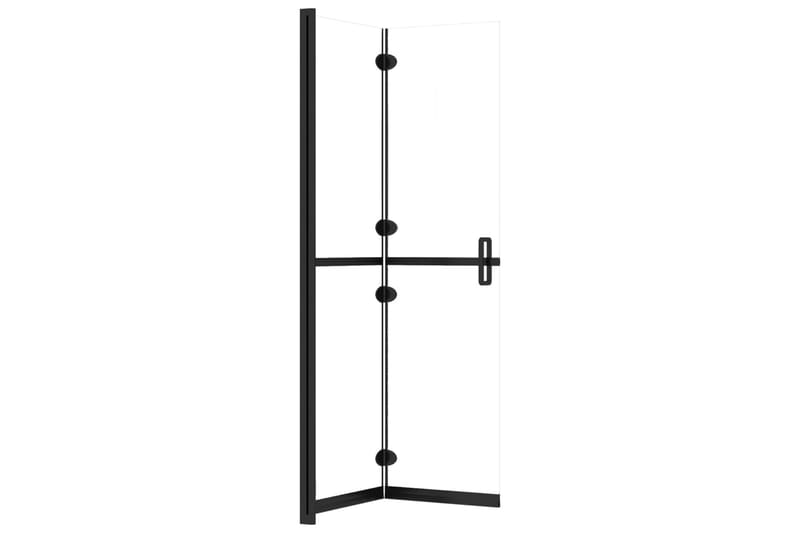 Sammenleggbar dusjvegg med gjennomsiktig ESG-glass 90x190 cm - Gjennomsiktig - Hus & oppussing - Kjøkken & bad - Baderom - Dusjer - Dusjvegger