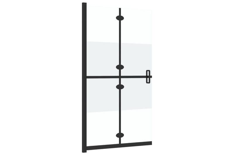 Sammenleggbar dusjvegg med halvfrostet ESG-glass 120x190 cm - Gjennomsiktig - Hus & oppussing - Kjøkken & bad - Baderom - Dusjer - Dusjvegger