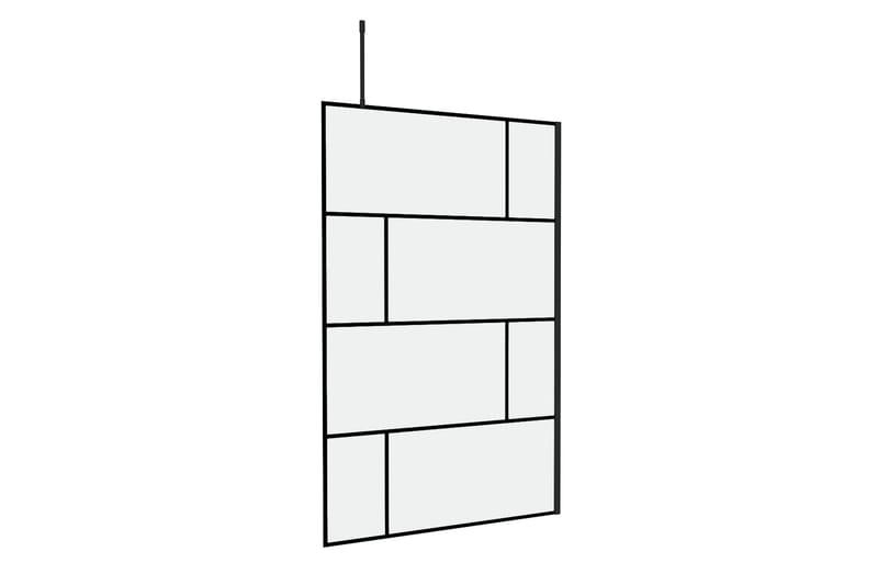 Sörby Dusjvegg 120x195 cm - Svart - Hus & oppussing - Kjøkken & bad - Baderom - Dusjer - Dusjvegger