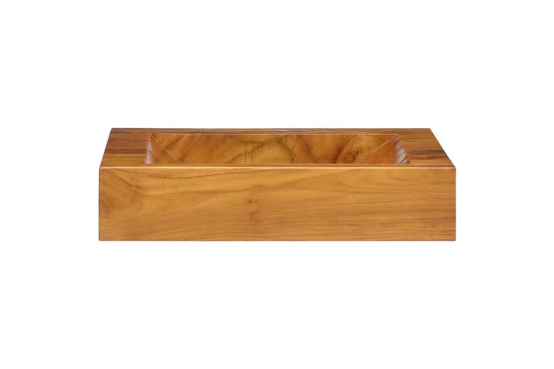 Vask heltre teak 50x35x10 cm - Brun - Hus & oppussing - Kjøkken & bad - Baderom - Servant og håndvask - Enkel vask