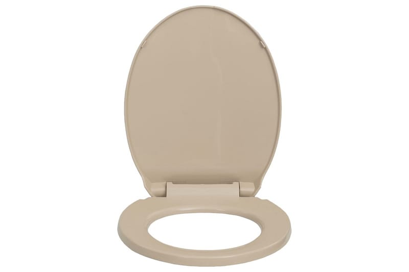 Toalettsete myktlukkende beige oval - Beige - Hus & oppussing - Kjøkken & bad - Baderom - Toaletter - Toalettsete