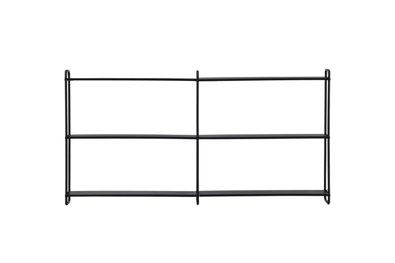 Lyon Tallerkenhylle 122x18 cm - Svart - Hus & oppussing - Kjøkken & bad - Kjøkken & vaskerom - Kjøkkeninnredning - Kjøkkenhylle