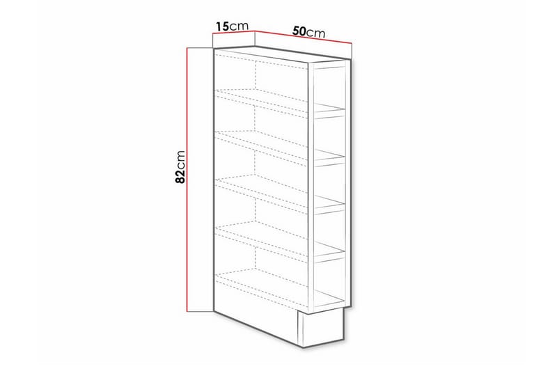 Templemore Kjøkkenskap 15 cm - Hvid - Hus & oppussing - Kjøkken & bad - Kjøkken & vaskerom - Kjøkkeninnredning - Kjøkkenskap