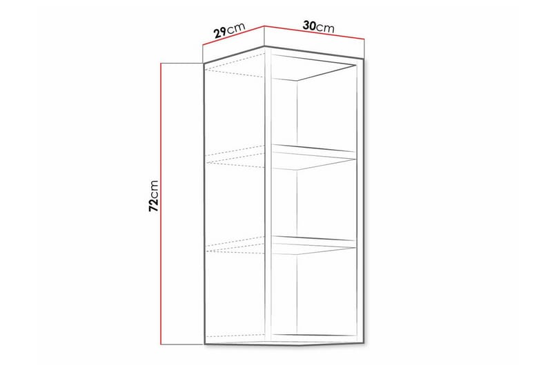 Templemore Kjøkkenskap 30 cm - Brun - Hus & oppussing - Kjøkken & bad - Kjøkken & vaskerom - Kjøkkeninnredning - Kjøkkenskap