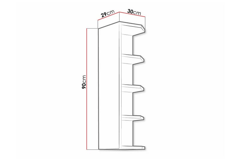 Templemore Kjøkkenskap 30 cm - Brun - Hus & oppussing - Kjøkken & bad - Kjøkken & vaskerom - Kjøkkeninnredning - Kjøkkenskap