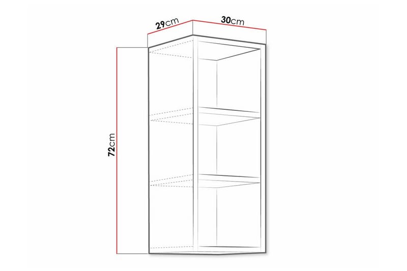 Templemore Kjøkkenskap 30 cm - Hvid - Hus & oppussing - Kjøkken & bad - Kjøkken & vaskerom - Kjøkkeninnredning - Kjøkkenskap