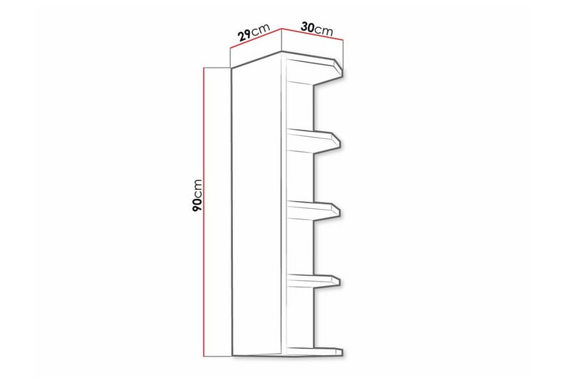 Templemore Kjøkkenskap 30 cm - Hvid - Hus & oppussing - Kjøkken & bad - Kjøkken & vaskerom - Kjøkkeninnredning - Kjøkkenskap