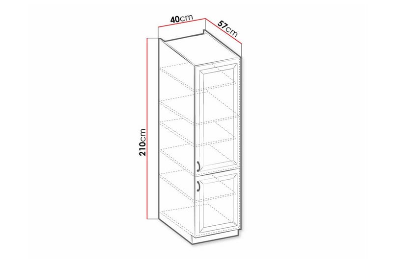 Templemore Kjøkkenskap 40 cm - Hvit - Hus & oppussing - Kjøkken & bad - Kjøkken & vaskerom - Kjøkkeninnredning - Kjøkkenskap