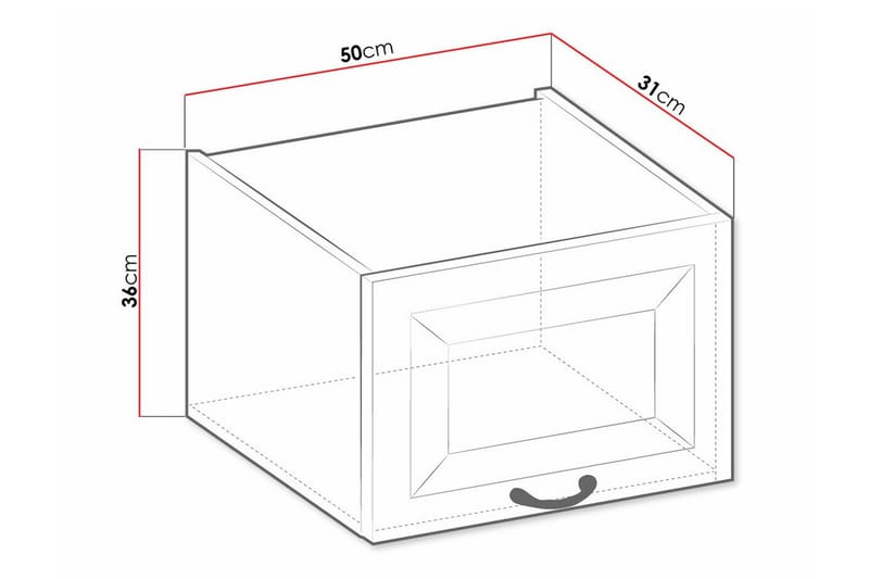 Templemore Kjøkkenskap 50 cm - Brun/Tre - Hus & oppussing - Kjøkken & bad - Kjøkken & vaskerom - Kjøkkeninnredning - Kjøkkenskap