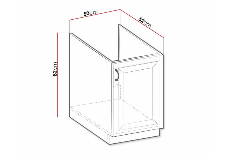 Templemore Kjøkkenskap 50 cm - Brun/Tre - Hus & oppussing - Kjøkken & bad - Kjøkken & vaskerom - Kjøkkeninnredning - Kjøkkenskap