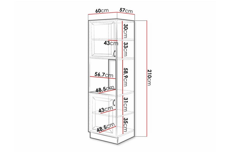 Templemore Kjøkkenskap 60 cm - Brun/Tre - Hus & oppussing - Kjøkken & bad - Kjøkken & vaskerom - Kjøkkeninnredning - Kjøkkenskap