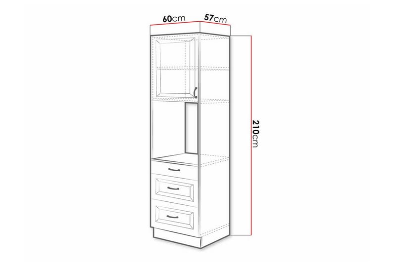 Templemore Kjøkkenskap 60 cm - Brun/Tre - Hus & oppussing - Kjøkken & bad - Kjøkken & vaskerom - Kjøkkeninnredning - Kjøkkenskap