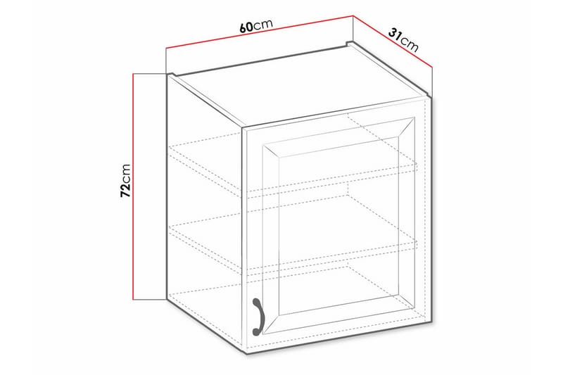 Templemore Kjøkkenskap 60 cm - Brun/Tre - Hus & oppussing - Kjøkken & bad - Kjøkken & vaskerom - Kjøkkeninnredning - Kjøkkenskap