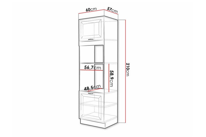 Templemore Kjøkkenskap 60 cm - Brun/Tre - Hus & oppussing - Kjøkken & bad - Kjøkken & vaskerom - Kjøkkeninnredning - Kjøkkenskap