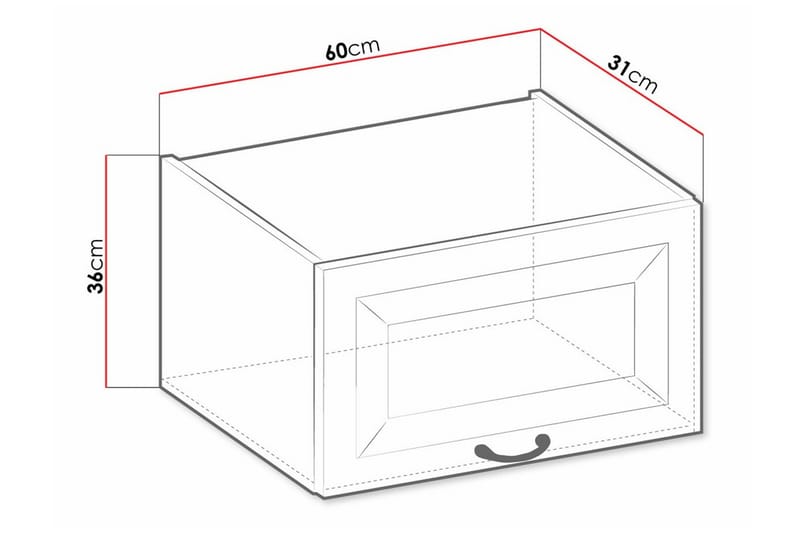 Templemore Kjøkkenskap 60 cm - Tre/natur/brun - Hus & oppussing - Kjøkken & bad - Kjøkken & vaskerom - Kjøkkeninnredning - Kjøkkenskap