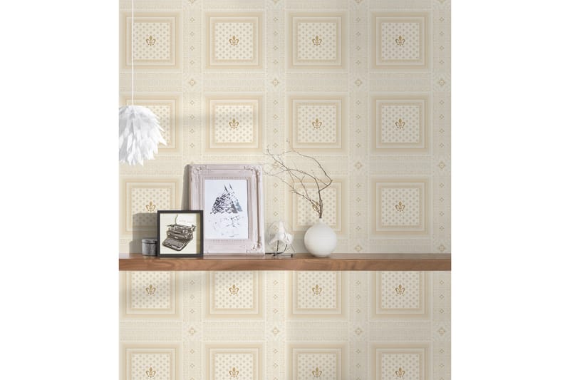 Barock Tapet Hermitage Uvevd Cream Beige - AS Creation - Innredning - Veggdekorasjon - Tapeter - Mønstret tapet