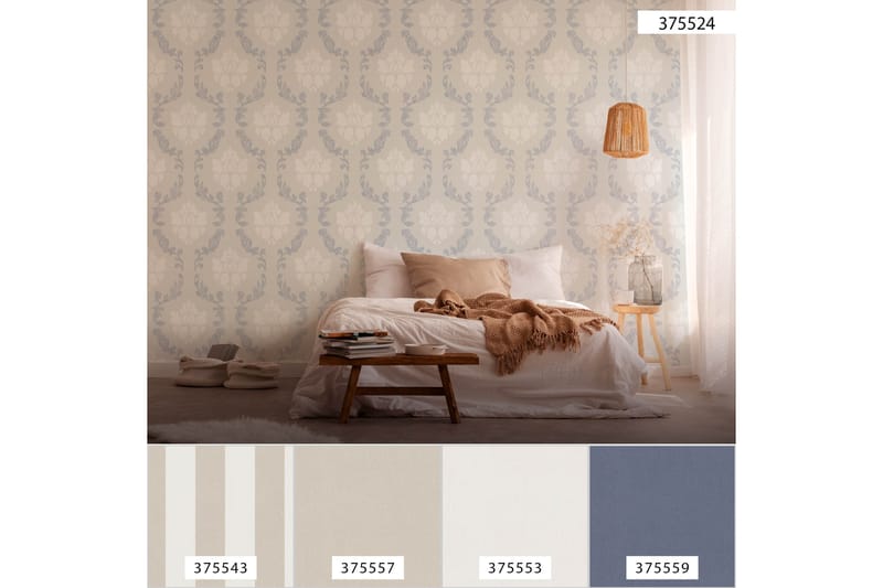 Barock Tapet New Elegance Uvevd Beige - AS Creation - Innredning - Veggdekorasjon - Tapeter - Mønstret tapet