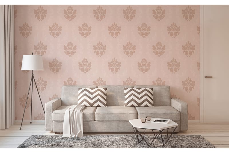 Barock Tapet New Elegance Uvevd Rosa - AS Creation - Innredning - Veggdekorasjon - Tapeter - Mønstret tapet