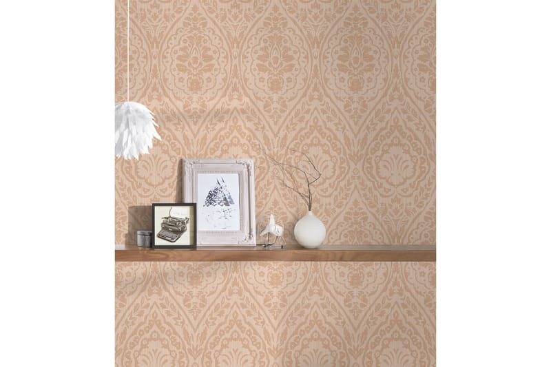 Barock Tapet Tessuto 2 Uvevd Beige - AS Creation - Innredning - Veggdekorasjon - Tapeter - Mønstret tapet