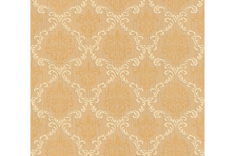 Barock Tapet Tessuto Uvevd Orange Beige - AS Creation - Innredning - Veggdekorasjon - Tapeter - Mønstret tapet