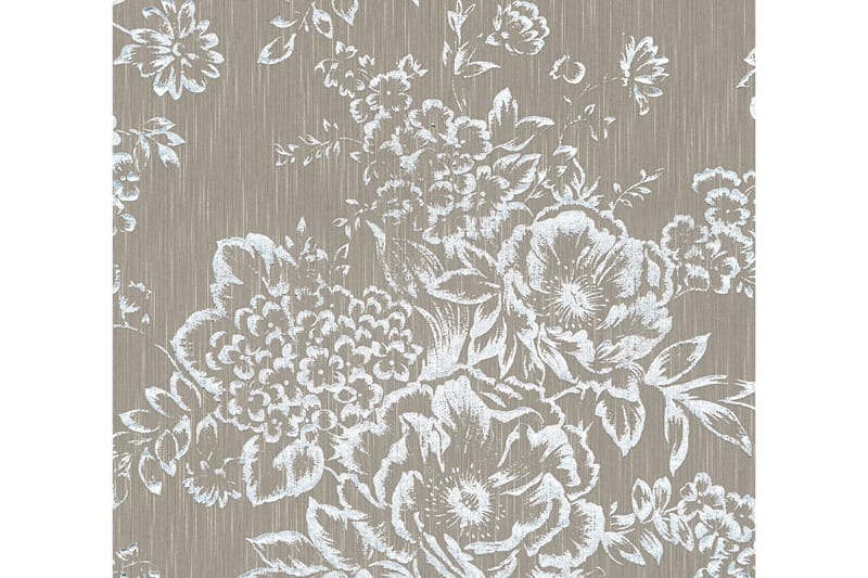 Blomstrete Tapet Metallic Silk Uvevd - AS Creation - Innredning - Veggdekorasjon - Tapeter - Mønstret tapet