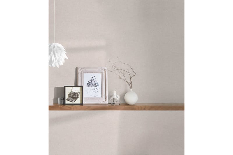 Glatt Tapet Attractive Uvevd Beige - AS Creation - Innredning - Veggdekorasjon - Tapeter - Mønstret tapet