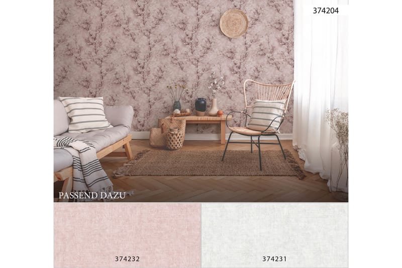 Glatt Tapet New Walls Cosy & Relax Uvevd - AS Creation - Innredning - Veggdekorasjon - Tapeter - Mønstret tapet