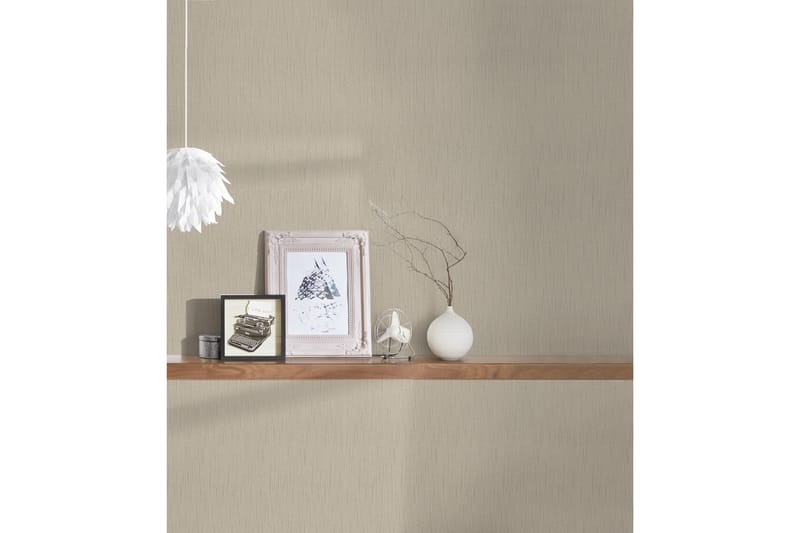 Glatt Tapet Tessuto Uvevd Beige - AS Creation - Innredning - Veggdekorasjon - Tapeter - Mønstret tapet