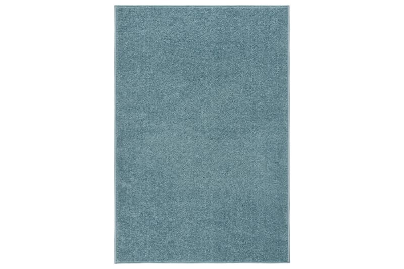 Teppe med kort luv 200x290 cm blå - Blå - Kjøkkenmatte - Gummiert tepper - Plastmatte balkong - Plasttepper - Små tepper - Mønstrede tepper - Store tepper - Hall matte - Balkongmatte - Håndvevde tepper