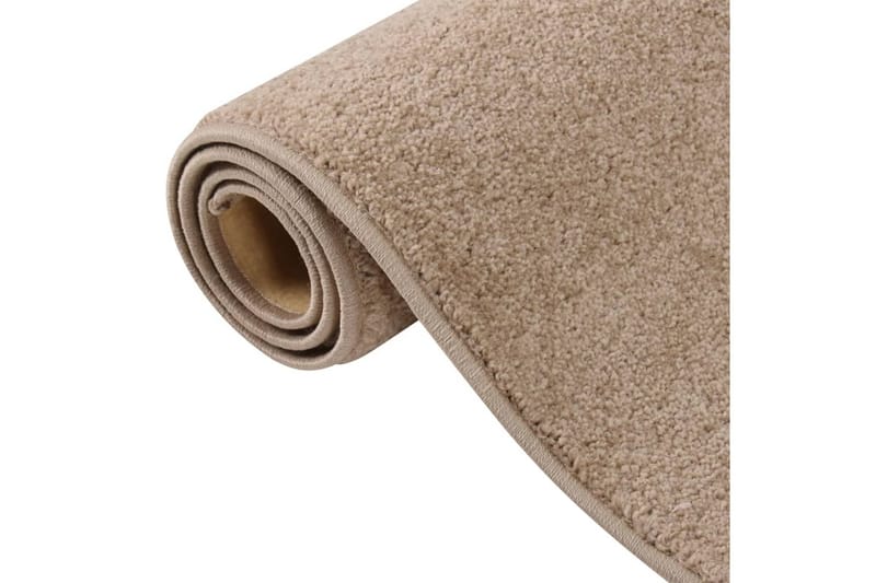 Teppe med kort luv 200x290 cm brun - Brun - Kjøkkenmatte - Gummiert tepper - Plastmatte balkong - Plasttepper - Små tepper - Mønstrede tepper - Store tepper - Hall matte - Balkongmatte - Håndvevde tepper