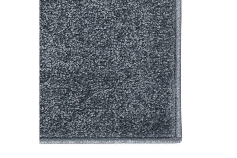 Teppe med kort luv 80x150 cm antrasitt - Antrasittgrå - Kjøkkenmatte - Gummiert tepper - Plastmatte balkong - Plasttepper - Små tepper - Mønstrede tepper - Store tepper - Hall matte - Balkongmatte - Håndvevde tepper