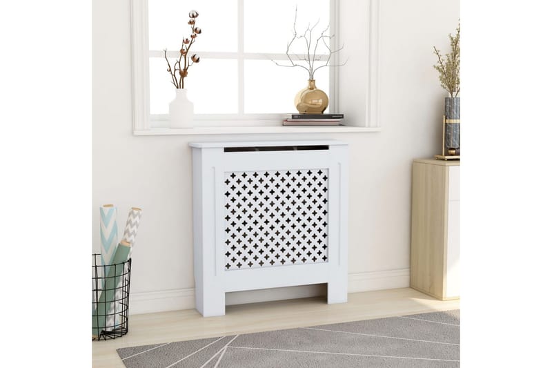 Radiatordeksel MDF hvit 78 cm - Hvit - Hus & oppussing - Klimakontroll - Oppvarming - Varmeelement & radiator - Radiatorskjuler