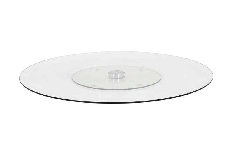 Roterende serveringsbrett gjennomsiktig 60 cm herdet glass - Gjennomsiktig - Serveringsbrett - Serveringsutstyr - Brikker & tallerkener
