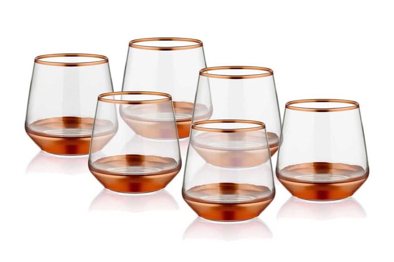 Vannglass - Roségull - Vannglass - Glass