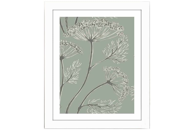 Bilde Floral med Ramme Flerfarget - 22,3x52,8 cm - Innredning - Bilder & kunst