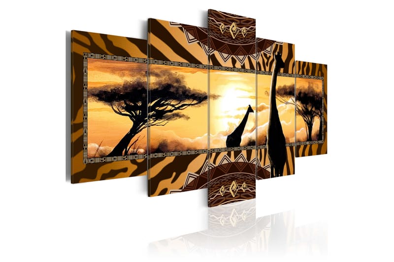 Bilde African Giraffes 200x100 - Artgeist sp. z o. o. - Innredning - Bilder & kunst - Lerretsbilder