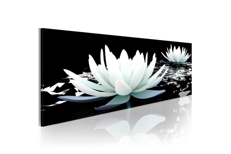 Bilde Alabaster Lilies 150x50 - Artgeist sp. z o. o. - Innredning - Bilder & kunst - Lerretsbilder