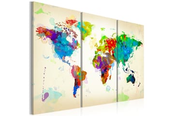 Bilde All Colors Of The World Triptych 60x40