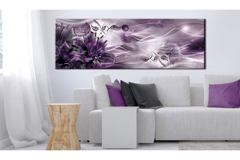 Bilde Amethyst Constellation 135x45 - Artgeist sp. z o. o. - Innredning - Bilder & kunst - Lerretsbilder