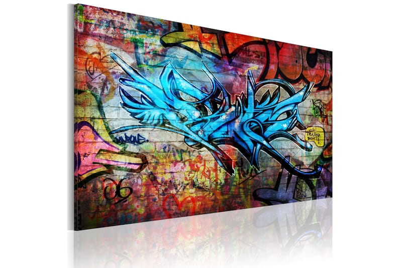 Bilde Anonymous graffiti 120x80 - Artgeist sp. z o. o. - Innredning - Bilder & kunst - Lerretsbilder