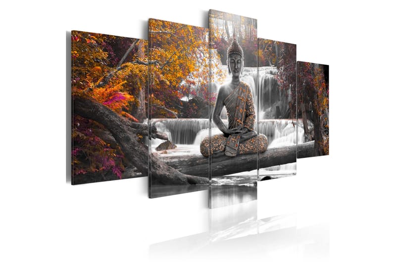 Bilde Autumn Buddha 100x50 - Artgeist sp. z o. o. - Innredning - Bilder & kunst - Lerretsbilder