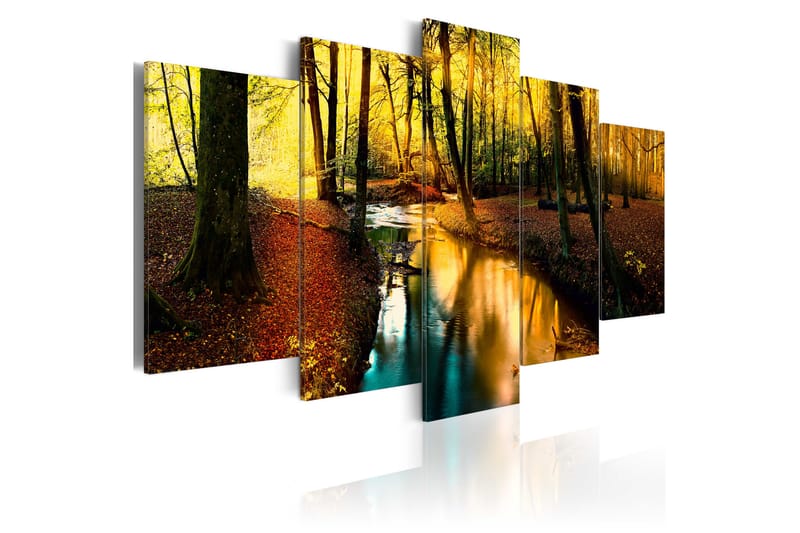 Bilde Autumn Silence Forest 100x50 - Artgeist sp. z o. o. - Innredning - Bilder & kunst - Lerretsbilder